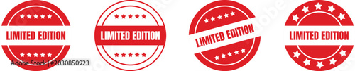Limited Edition Red Badges – Premium Exclusive Labels & Decorative Emblems
