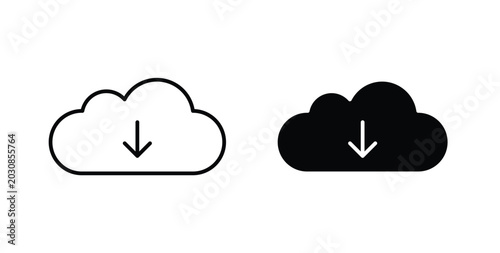 Cloud download icon