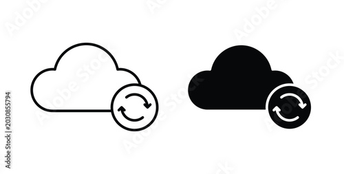 Cloud sync icon
