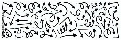 Photos Set simple arrows isolated