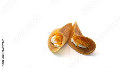 Tableau sur toile Khanom Bueang is a traditional Thai dessert that has existed since ancient times believed to have originated during the Sukhothai period