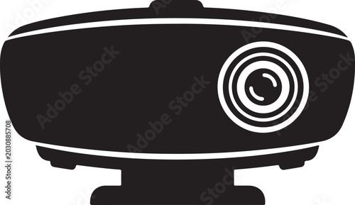 Bild auf Leinwand Webcam, black, vector icon, camera symbol, online meeting