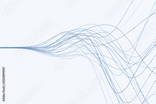 Vibrant Wavy Line Flow Background
