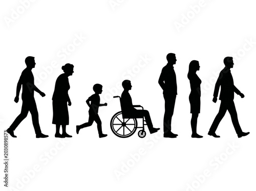 Photography Conceptual Artistry Design (CAD) illustrating a diverse human spectrum, showcasi