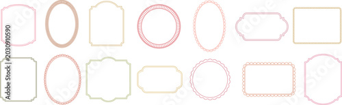 Elegant Decorative Vintage Frame Border Collection Vector Set