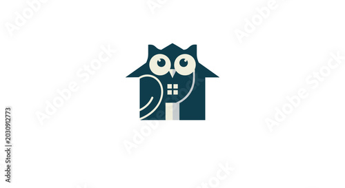 Owl House Smart Property Logo Design
