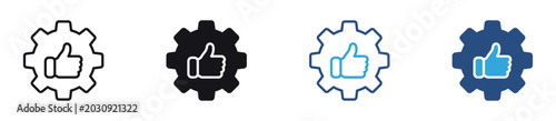 Photos Reliability and Quality Control Icon Set