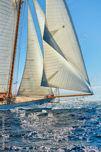 Sailing yacht race. Yachting. Sailing. Regatta	
