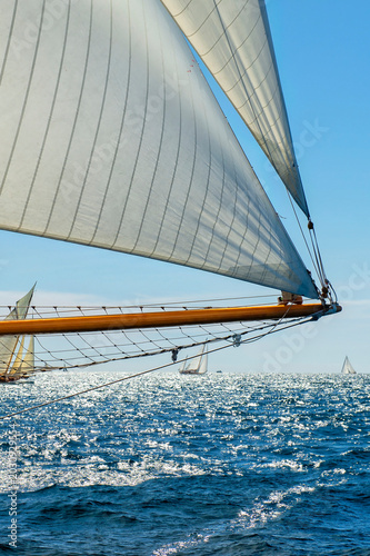 Sailing yacht race. Yachting. Sailing. Regatta	