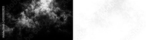 Bilde på lerret Clouds float in a gentle manner across a clear sky during daytime illumination w