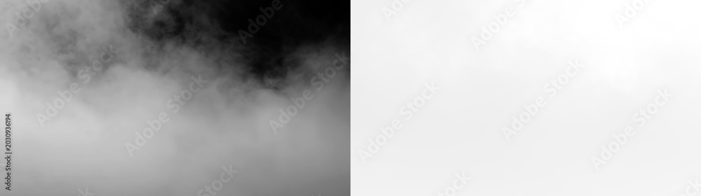 Fototapeta premium Fog covering a landscape creates a soft appearance in morning light during a cool weather scene