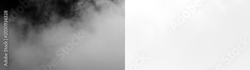 Принти на полотні Fog covers a background with no color, changing visibility and creating a soft e