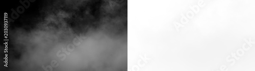 Vászonkép Fog covers a space creating a soft, hidden look as it moves with gentle swirls a