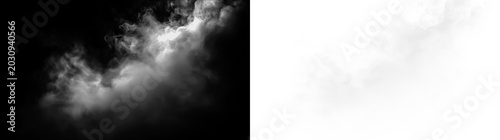 Fotografi Soft gray clouds appear on a transparent background creating an airy feeling ide