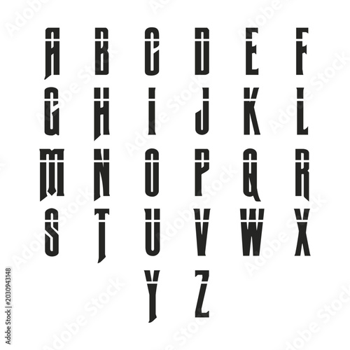 Alphabet Letter Logo Vector Set – Modern A to Z Monogram Branding Collection Template
