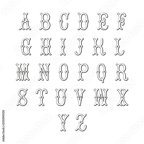 Alphabet Letter Logo Vector Set – Modern A to Z Monogram Branding Collection Template
