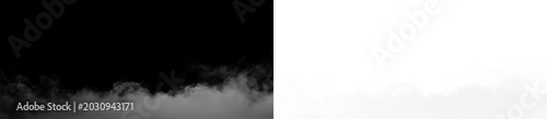 Foto Fog covers the landscape during early morning hours at a quiet rural location wi