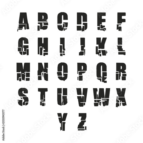Alphabet Letter Logo Vector Set – Modern A to Z Monogram Branding Collection Template
