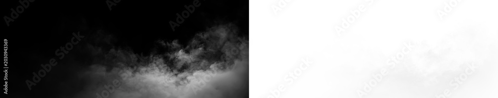 Fototapeta premium Clouds moving slowly in the sky over a clear blue background during a sunny day