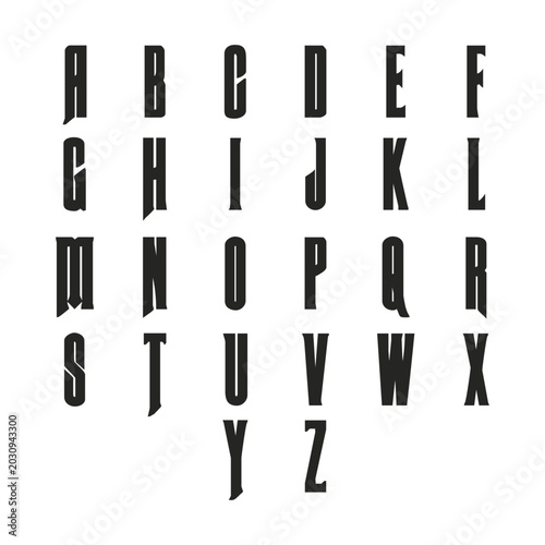 Alphabet Letter Logo Vector Set – Modern A to Z Monogram Branding Collection Template
