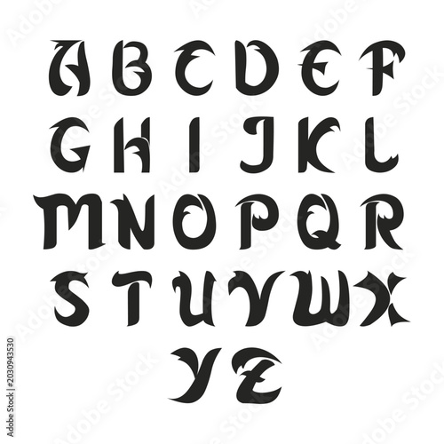 Alphabet Letter Logo Vector Set – Modern A to Z Monogram Branding Collection Template
