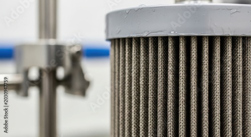 Industrial pleated filter cartridge for liquid filtration systems