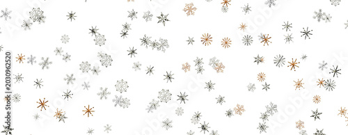 Photos A festive and whimsical pattern of falling snowflakes during winter