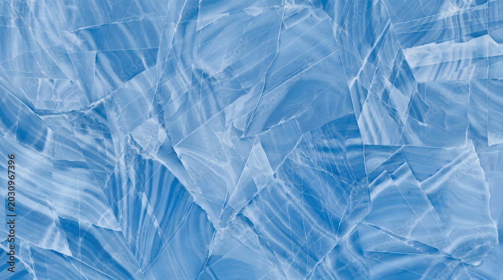 Obraz premium Blue crumpled plastic sheet texture background