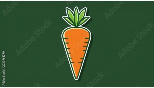 carrot logo vegetable design