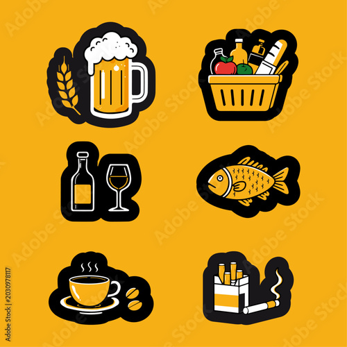 Grocery stickers