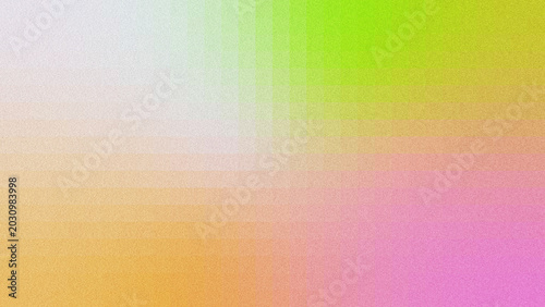 Soft grainy gradient abstract background with intersecting pastel color blocks of green, yellow, pink, and orange, creating a textured grid effect. 