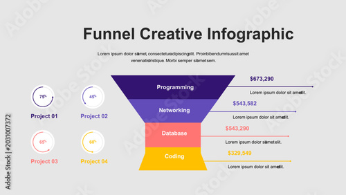 Creative Funnel Infographic Template