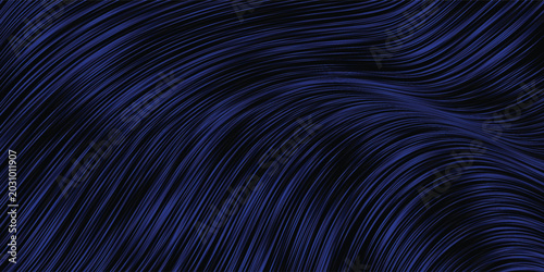 Bild auf Leinwand Minimalist geometric pattern background containing numerous dark blue parallel c