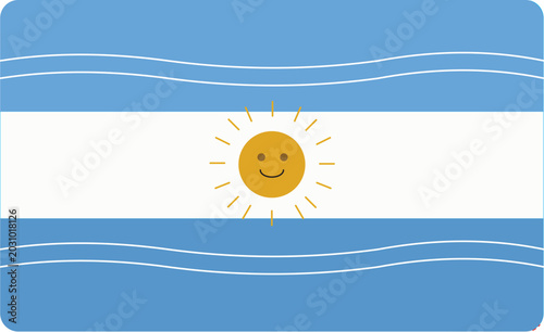 Argentina fan flag 