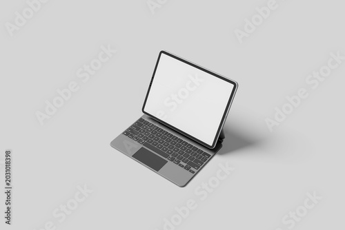 Blank Tablet Mockup - 3D Illustration
