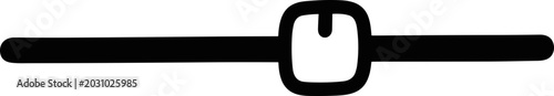 Photos Simple black slider control icon on white background