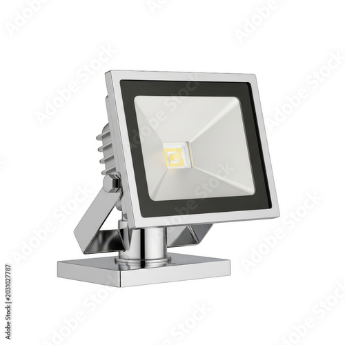 Modern led floodlight for outdoor security and bright industrial area lighting