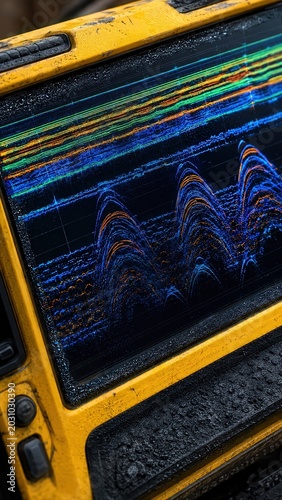 Wet GPR Display With Scan Data