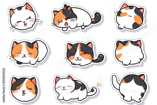 animal, cartoon, cat, kittens,, illustration, head, set, icon, pet, face, cute, baby, animals, character, collection, design, zoo