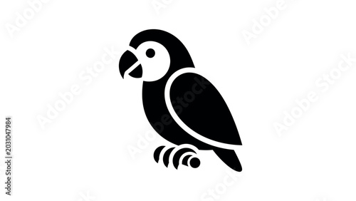 Tropical Parrot Icon Vector Illustration Design