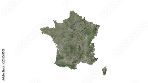 High Detailed FRANCE Map PNG, Geographic Relief and Terrain Illustration of FRANCE