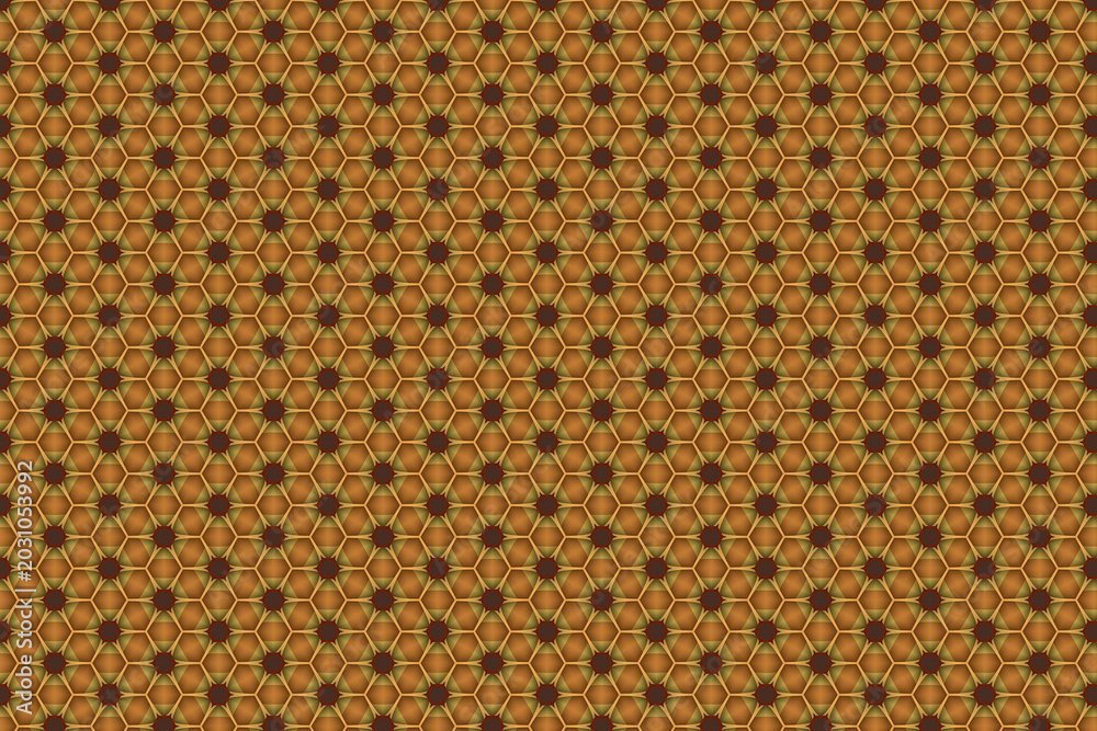 Fototapeta premium Seamless Dark Brown Polka Dot Pattern on Textured Paper Background