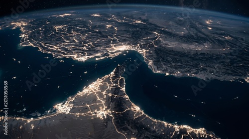 Oil tankers navigating Strait of Hormuz amidst political conflict and economic sanctions