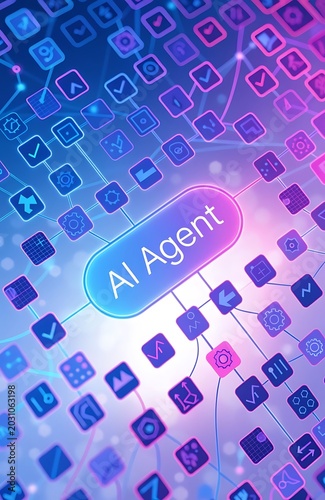 AI agentic workflow automation artificial intelligence agent software interface nodes triggers data tool dashboard coding icon
