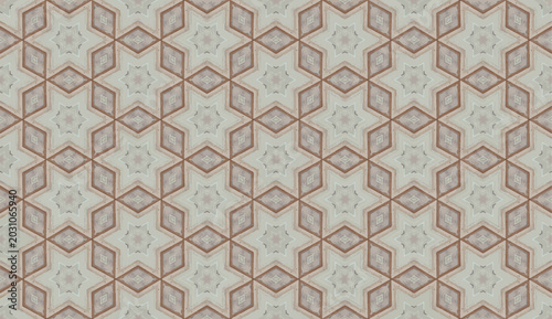 P23a Seamless wooden geometric star pattern background