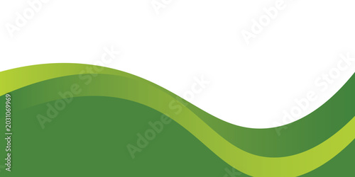 Professional Organic Fluid Layout with Vibrant Green Gradient Layers