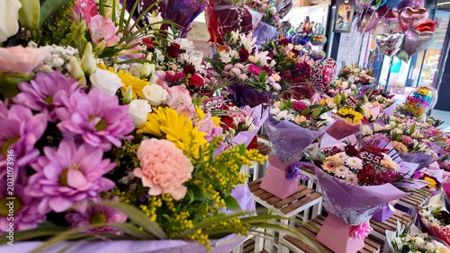 colorful flowers for sale at the market
