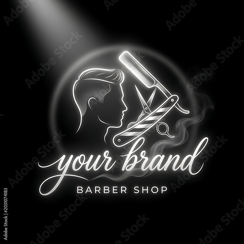 Barber shop logo design