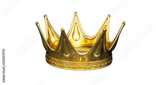 Obraz na plátně golden crown isolated on transparent