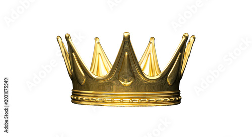 Fotografie golden crown isolated on transparent